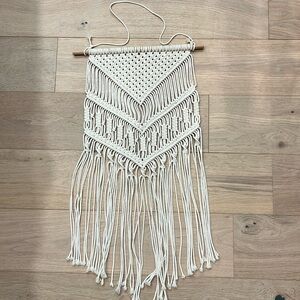 Macrame hanging wall decor